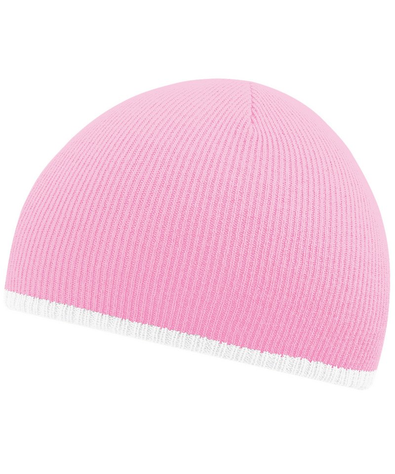 Two-tone pull-on beanie