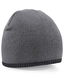 Two-tone pull-on beanie