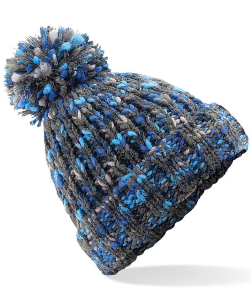 Twister pom pom beanie
