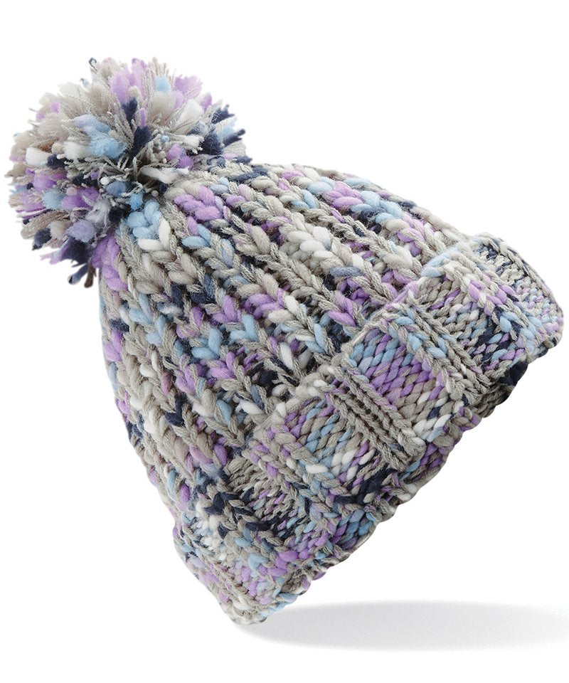 Twister pom pom beanie