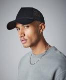 Microknit snapback trucker