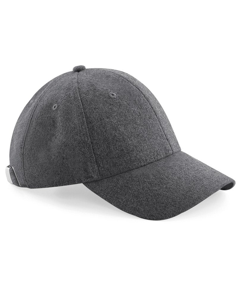 Melton wool 6-panel cap
