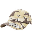 Low-profile camo washed cap (6245CW)