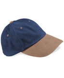 Low-profile heavy brushed cotton cap